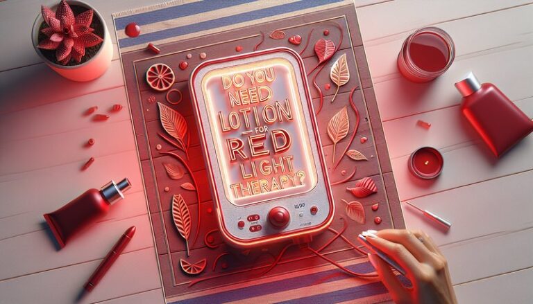 Do You Need Lotion For Red Light Therapy?